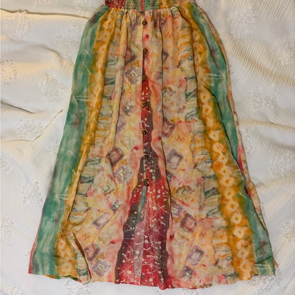 Bonnie Boyxton Dresses & Skirts - Boho Multicolor Printed Maxi Skirt